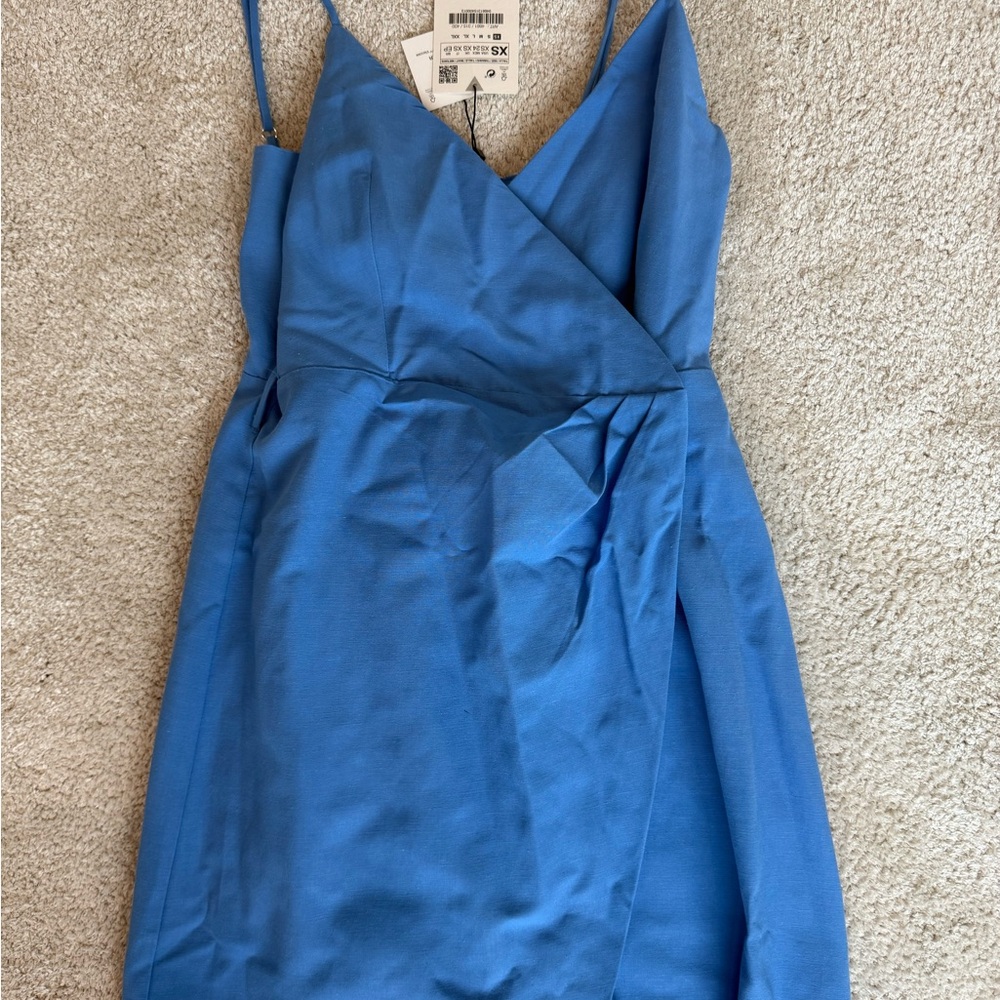 Zara Vibrant Blue Mini Dress
